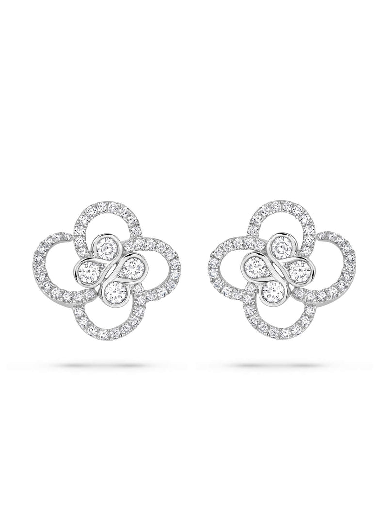 Be Boodles Platinum Diamond Earrings