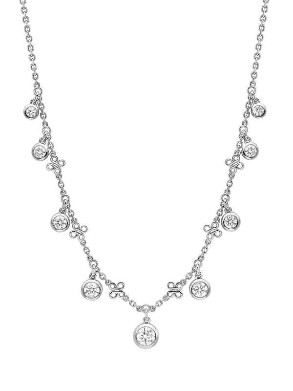 Beach Platinum Diamond Necklace