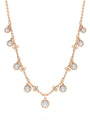 Beach Medium Rose Gold Diamond Necklace