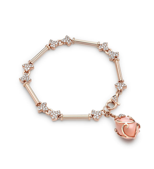 Secret Garden Pink Opal Rose Gold Bracelet