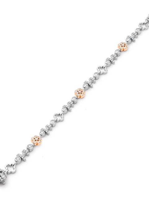 Secret Garden Walled Garden Pink and White Diamond Bracelet
