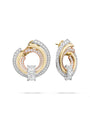 Ribbons Ashoka Platinum and Gold Diamond Earrings