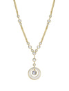 Raindance Diamond Moonstone Enamel Yellow Gold Pendant