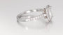 Vintage Ashoka Platinum Diamond Engagement Ring