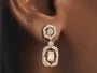 Mosaic Ashoka Platinum Diamond Drop Earrings