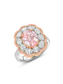 Big Sur Pink Diamond Platinum and Rose Gold Ring