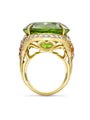 Highlands Oval Peridot Yellow Gold Ring