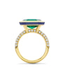 Florentine Emerald Yellow Gold Ring