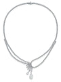 Peace of Mined Platinum Diamond Necklace