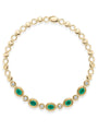 Florentine Emerald Yellow Gold Necklace