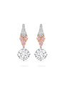 Peace of Mined Pink Diamond Drop Earrings