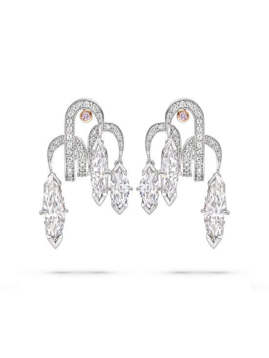 Secret Garden Marquise Diamond Earrings