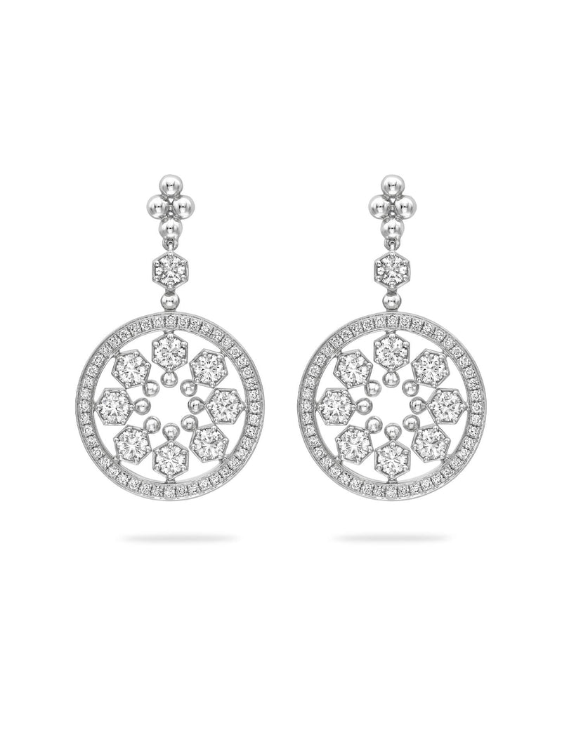 Circus White Gold Diamond Earrings