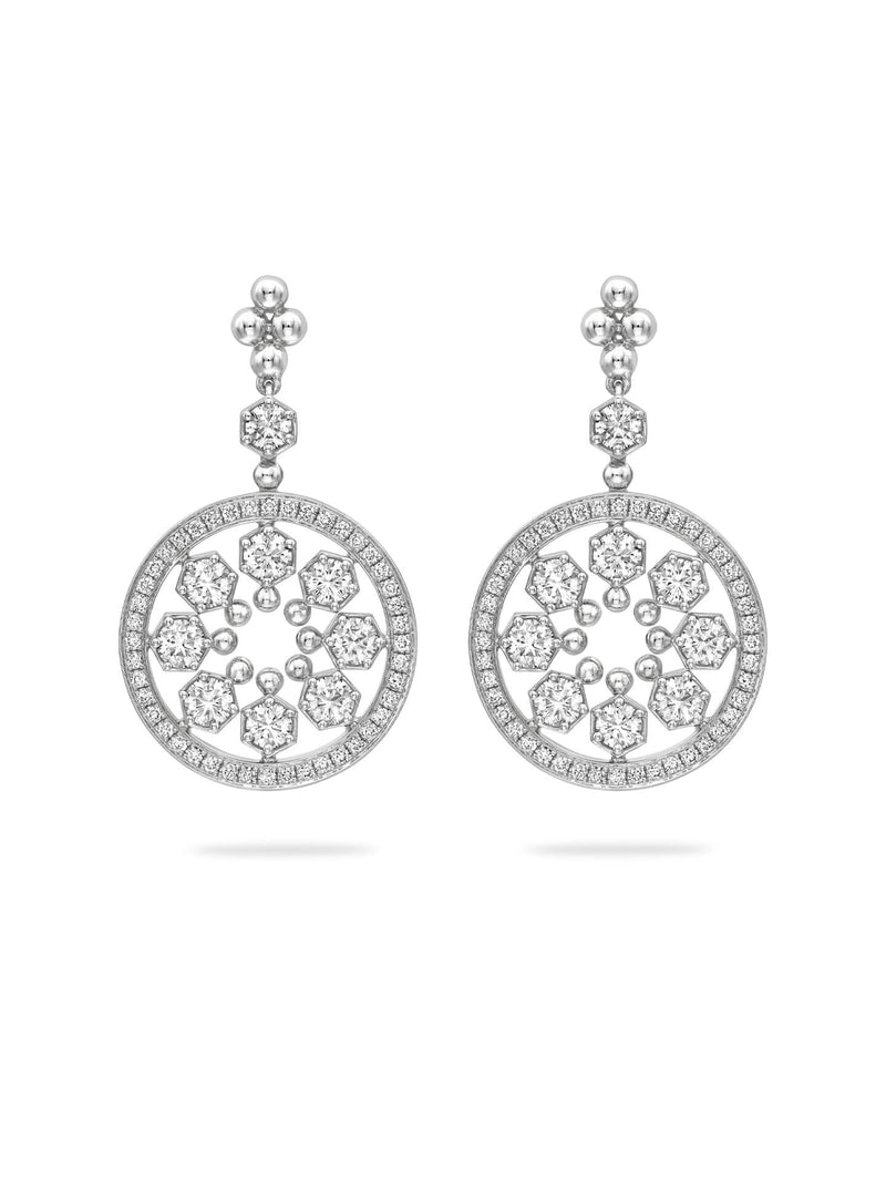 Circus White Gold Diamond Earrings