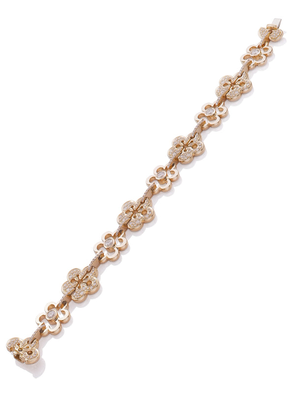 Blossom Large Rose Gold Diamond Bracelet