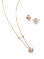 Be Boodles Rose Gold Pendant and Earrings Set