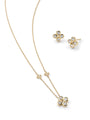 Be Boodles Yellow Gold Pendant and Earrings Set