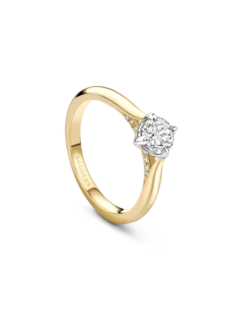 Boodles Brilliance Yellow Gold Diamond Engagement Ring 0.5 carat (approx.)