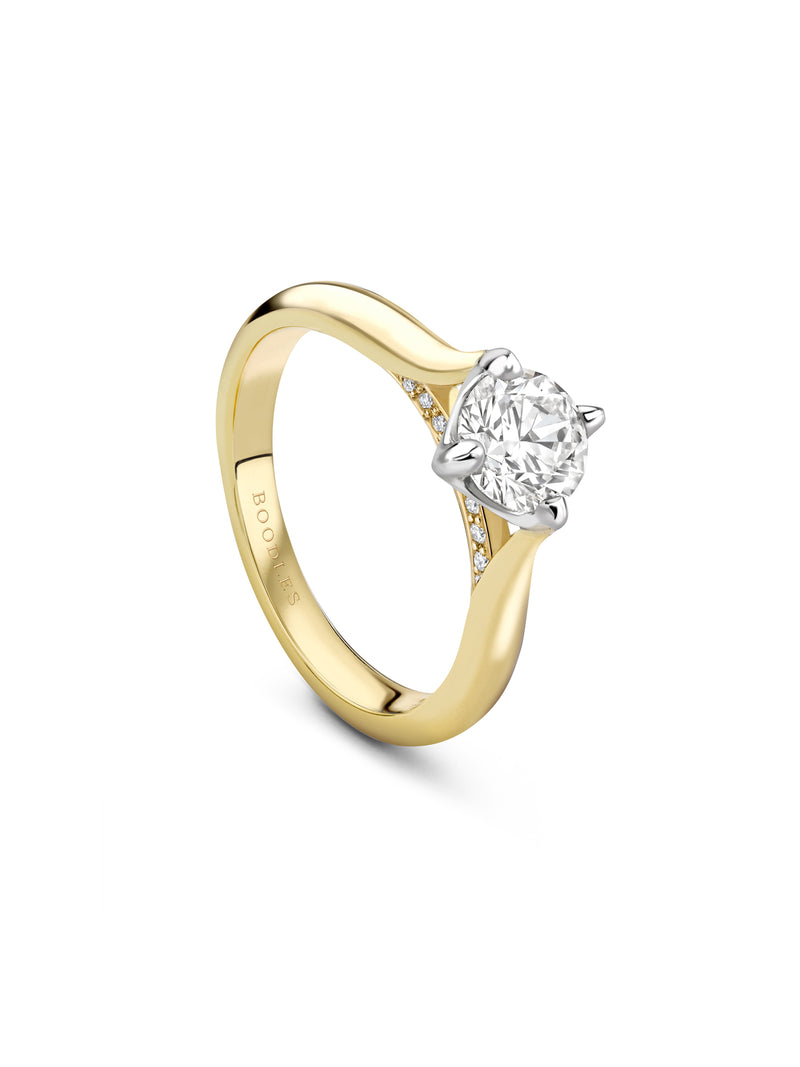 Boodles Brilliance Yellow Gold Diamond Engagement Ring 0.9 carat (approx.)