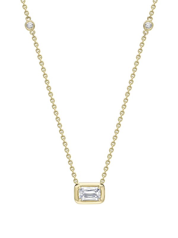 Florentine Ashoka Diamond Yellow Gold Pendant