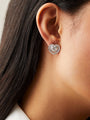 Sophie Open Heart Diamond Stud Earrings