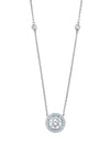 Vintage Round Brilliant Cut Diamond Pendant