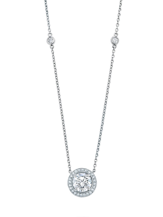Vintage Round Brilliant Cut Diamond Pendant