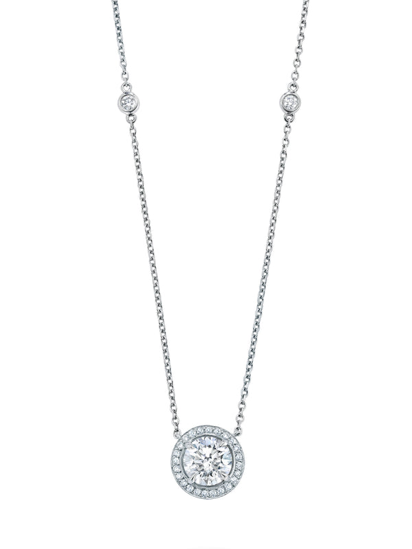 Vintage Round Brilliant Cut Diamond Pendant